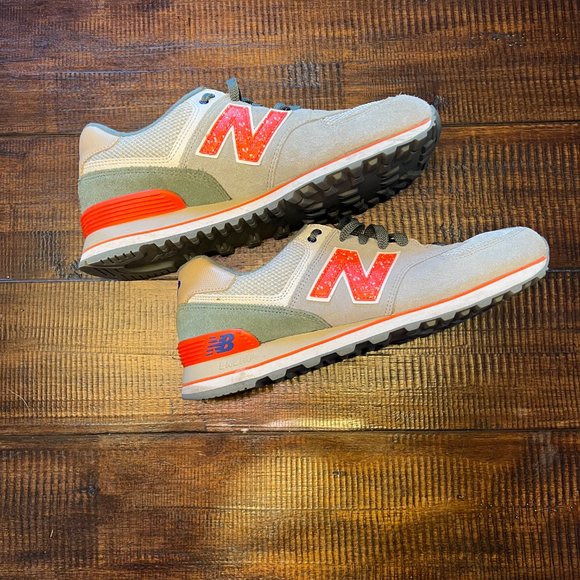 Men's New Balance Encap 9.5 Gray & Orange - Picture 5 of 7